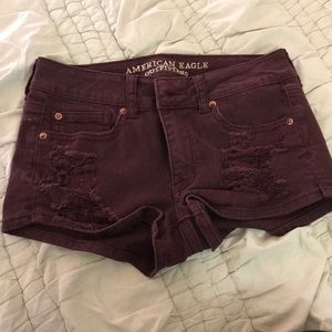 Distressed shorts